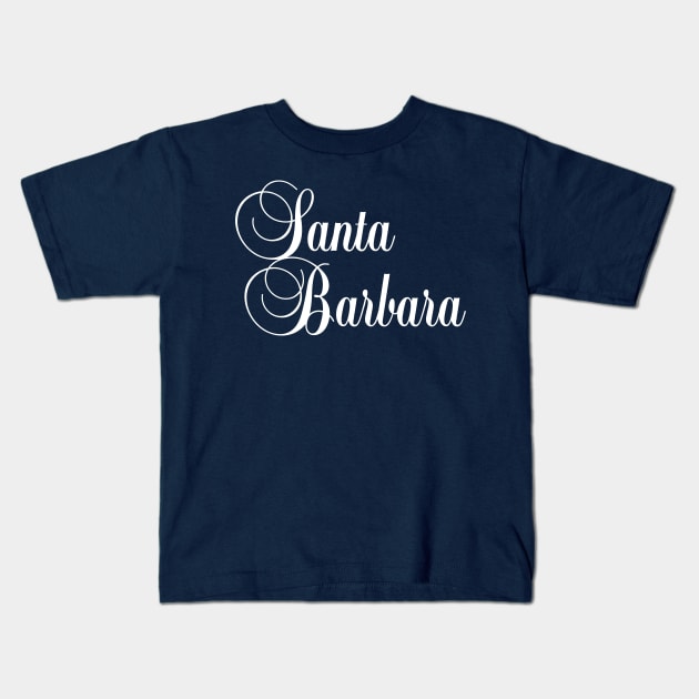 Santa Barbara TV Show Logo Kids T-Shirt by HDC Designs